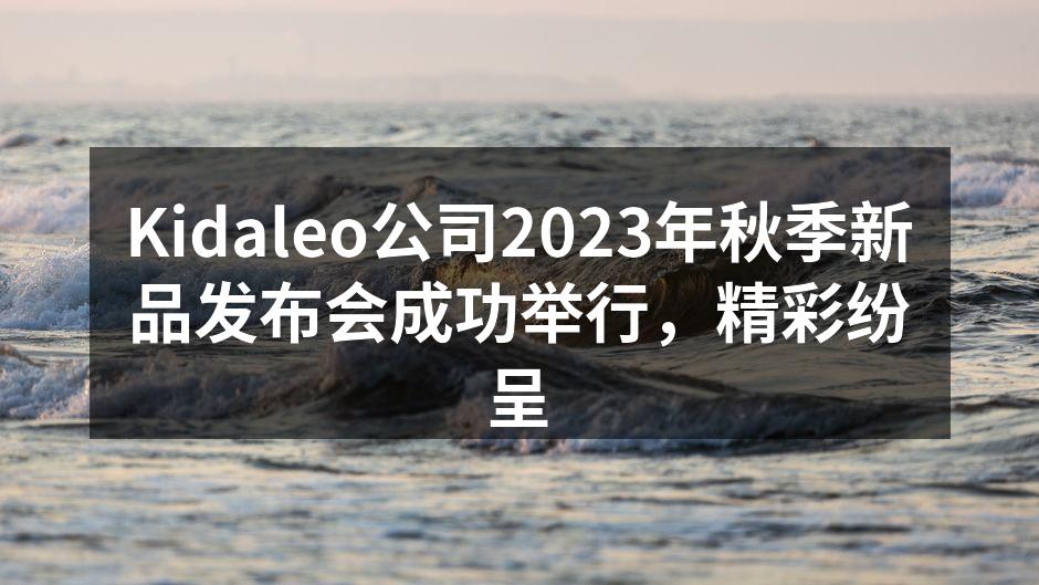 Kidaleo新品发布会现场热闹非凡