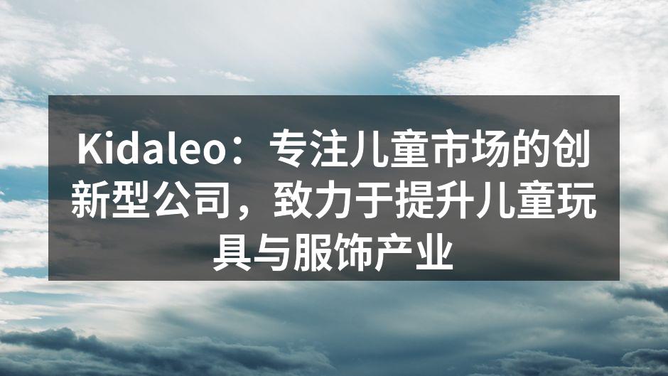 Kidaleo团队合影，传递满满的激情与创造力